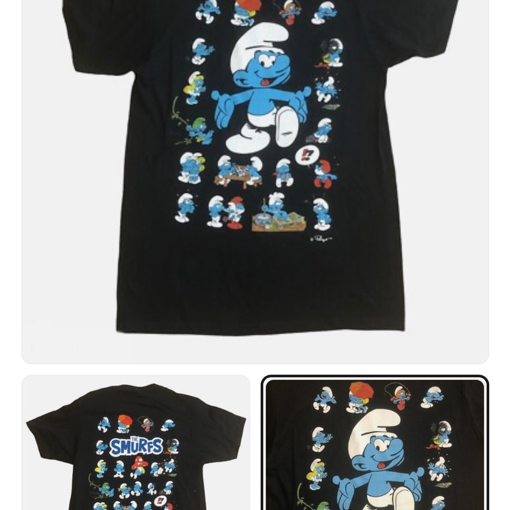 Smurfs Graphic  - Black